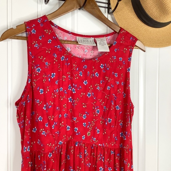 Vintage Sleeveless Floral Dress - Picture 7 of 10